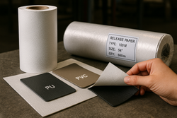 Release paper for PU and PVC leather